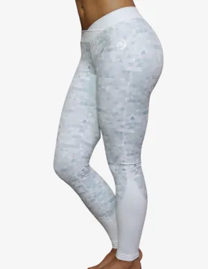 ATHENA Geometric leggings – White/Grey