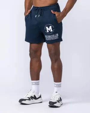 College Sweat 5" Shorts - Navy