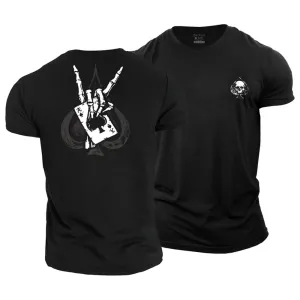 Skull Poker Cotton T-Shirt