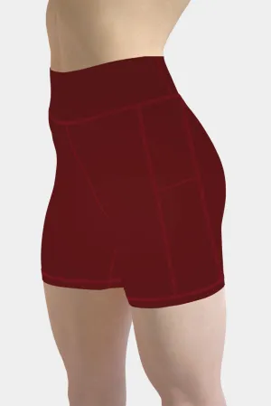 SOLID WINE SHORTS WITH SIDE POCKETS - EXCLUSIVE! BATCH 1 (WHOLESALE) 06272023